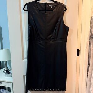 Karl Lagerfeld Black Studded Mini Dress